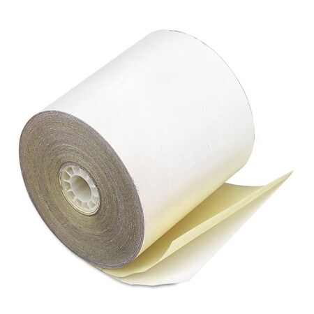 Iconex Impact Printing Carbonless Paper Rolls, 2.25x70 ft, White/Canary, PK50 9225